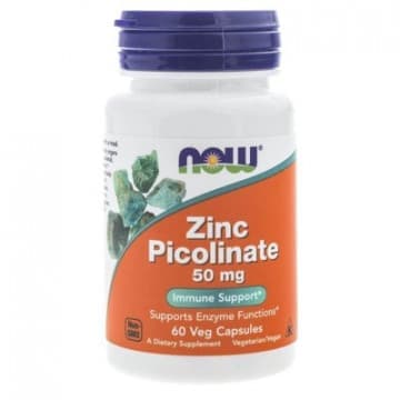Zinc picolinate 50 мг (цинк пиколинат) 60 растительных капсул NOW Foods