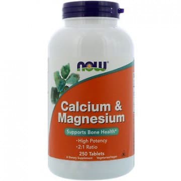 Calcium-Magnesium 500/250 мг (кальций, магний) 250 таблеток NOW Foods