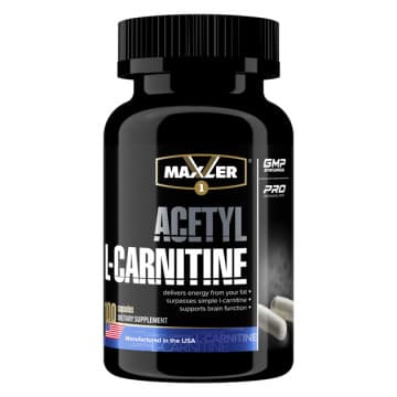 Acetyl L-Carnitine 100 caps NEW DESIGN Maxler