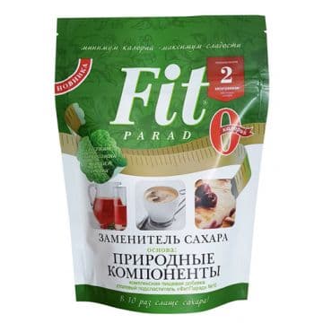 Смесь пищевая сладкая "ФитПарад №10" (заменитель сахара на основе эритрита) 150гр дойпак