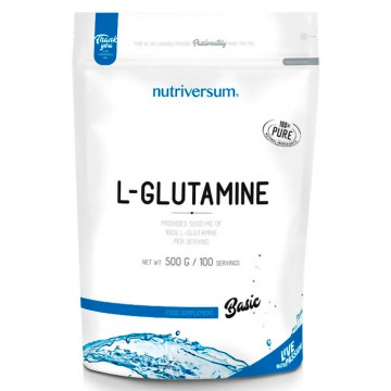 PurePro 100% L-Glutamine (глютамин, аминокислоты) 500 г Nutriversum
