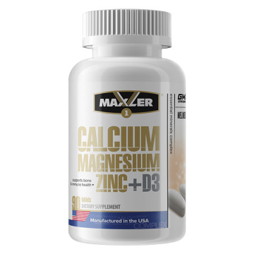 Calcium Magnesium Zinc + D3 90 табл Maxler