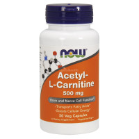 Acetyl-L Carnitine 500 mg (50 кап) NOW Foods