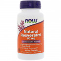 Natural Resveratrol 50 мг (ресвератрол) 60 растительных капсул NOW Foods