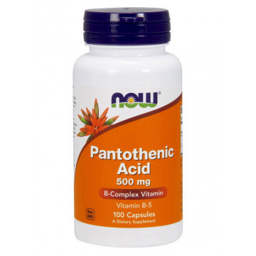 Pantothenic Acid 500 мг (пантотеновая кислота) 100 капсул NOW Foods