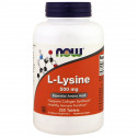 L-Lysine 500 мг (лизин) 250 таблеток NOW Foods