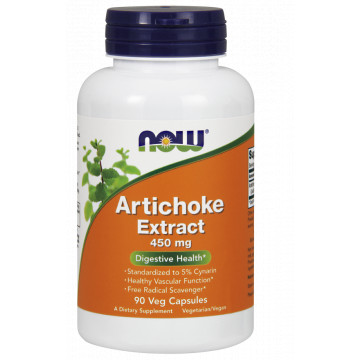Artichoke Extract 450 мг (экстракт артишока) 90 растительных капсул NOW FOODS