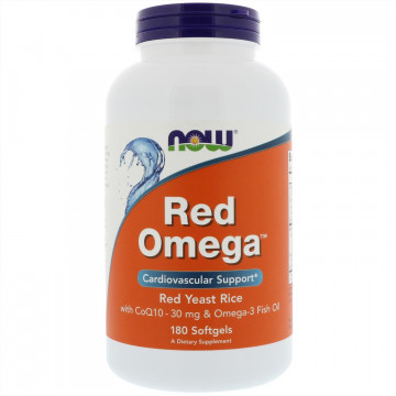 Red Omega (красная омега, рыбий жир) 180 капсул NOW Foods