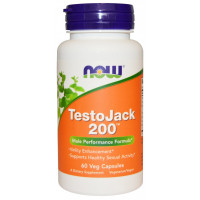 TestoJack 200 60 вег.капсул NOW Foods