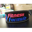 Фирменный пояс Fitness Formula для поверлифтинга с цветным вышитым лого