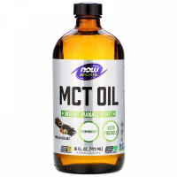 MCT Oil 473 мл (ваниль-фундук) NOW Foods