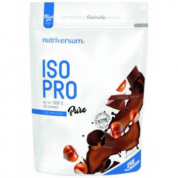 PURE ISO Pro (изолят сывороточного протеина, белок) 1000 г Nutriversum