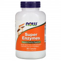 Super Enzymes (пищеварительные энзимы) 180 капсул NOW Foods