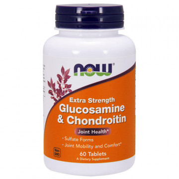 Glucosamine & Chondroitin 2X 750/600 мг (хондропротектор, глюкозамин, хондроитин) 60 таблеток Now Foods