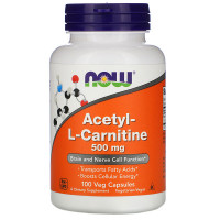 Acetyl-L Carnitine 500 mg (50 кап) NOW Foods