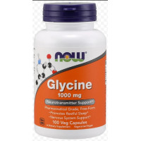 Glycine 1000 мг 100 капсул Now Foods