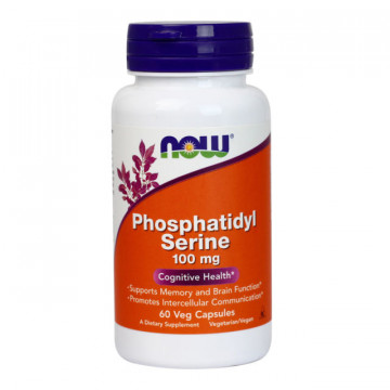 PHOSPHATIDYL SERINE 100 мг (Фосфатидилсерин) 60 растительных капсул NOW Foods