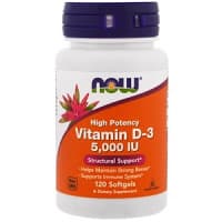 Vitamin D3 10000 IU 120 капс. NOW Foods