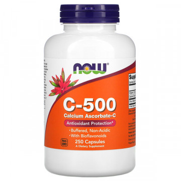 C-500 ASCORBATE (витамин C аскорбат) 250 капсул NOW Foods